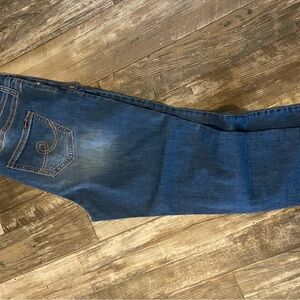Seven7 Women's Straight Leg Jeans - Dark Blue